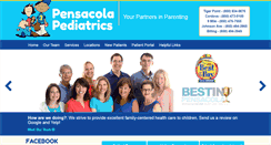 Desktop Screenshot of pensacolapediatrics.com